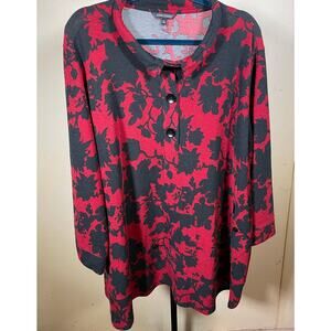 John Mark Red and Black Shirt Size 3X
